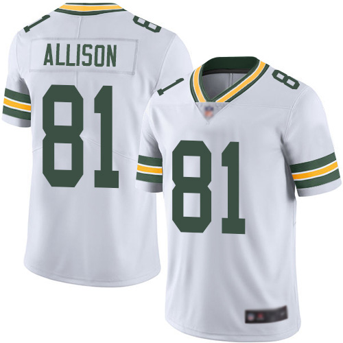 Green Bay Packers Limited White Men 81 Allison Geronimo Road Jersey Nike NFL Vapor Untouchable